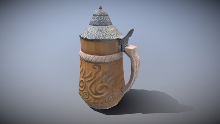 Lowpoly Game Asset - Coffee Stein