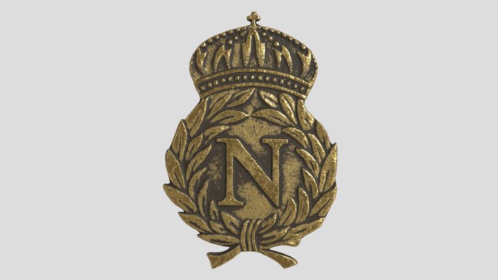 Coat of arms of Napoleon 3D Model