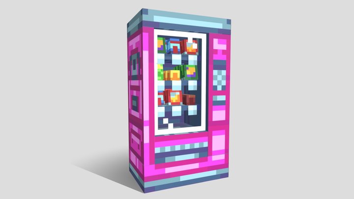 Pink Vending Machine 3D Model