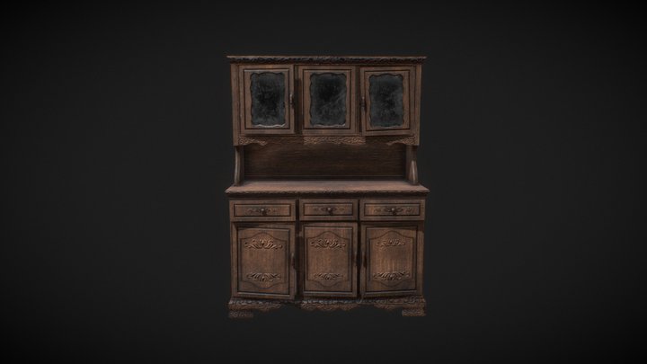 Victorian cupboard 3D Model