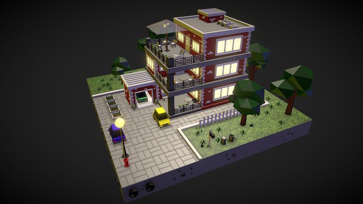 LowPolyHouse 3D Model