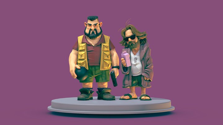 The Dude & Walter 3D Model