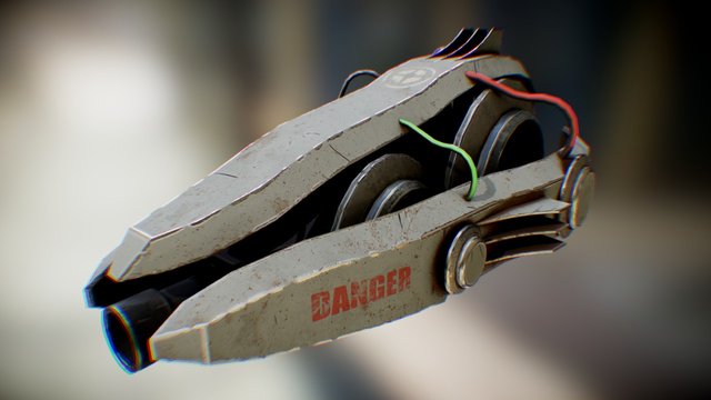Turret Top Cannon 3D Model
