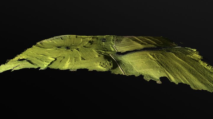 Ancient earthworks in Yorkshire Dales 3D Model
