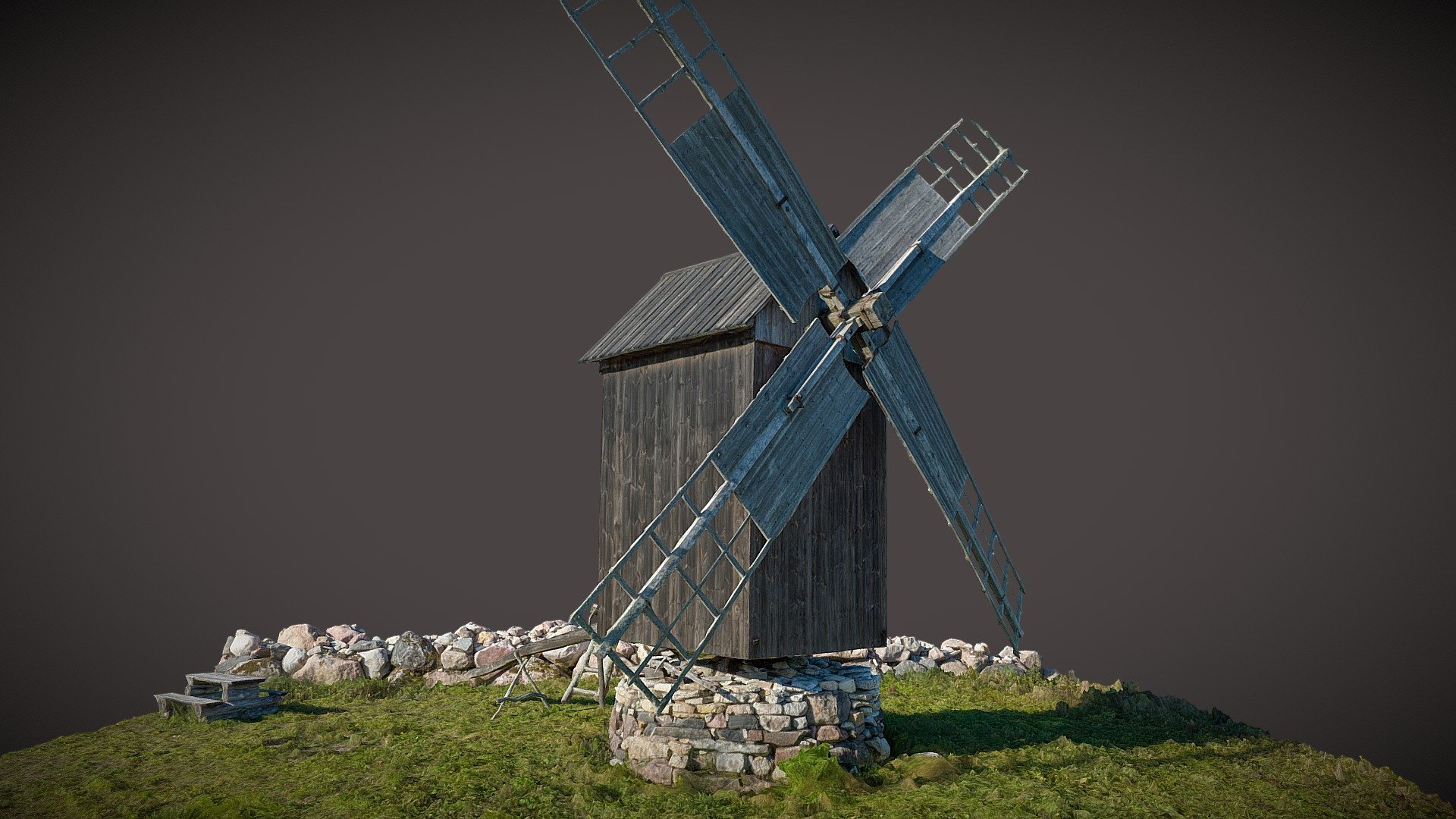 Vana-ViIllemi windmill - 3D model by Saulius.Zaura [9f20b57] - Sketchfab