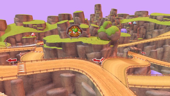 Mario Kart 8 - N64 Yoshi Valley – Modello 3D gratuito STL
