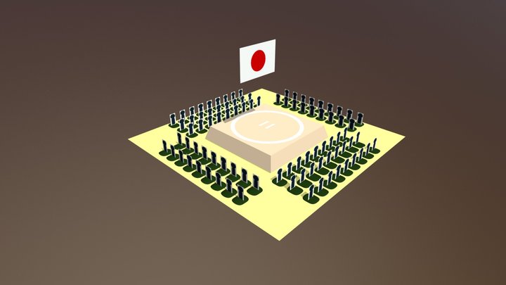 Sumo Arena 3D Model