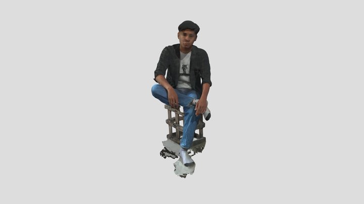 pose duduk 3D Model