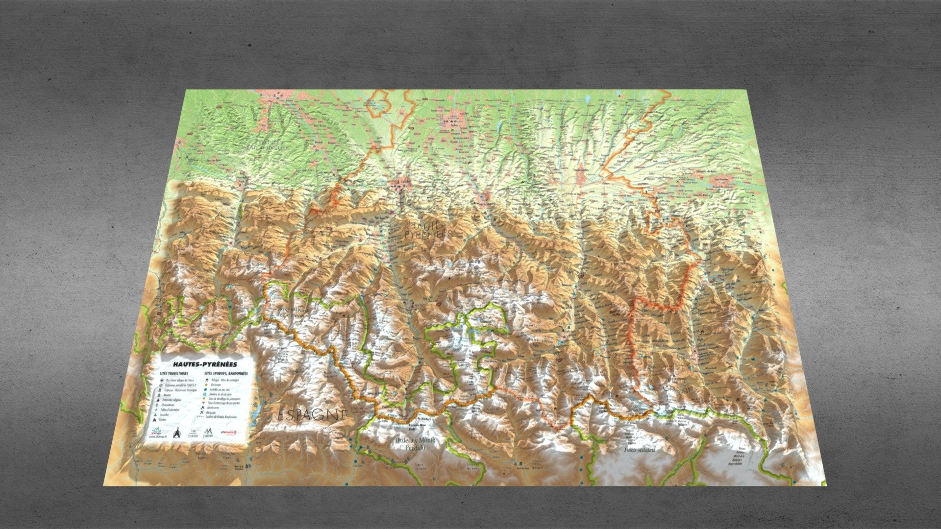 Hautes-Pyrénées — Sketchfab embed 3D viewer