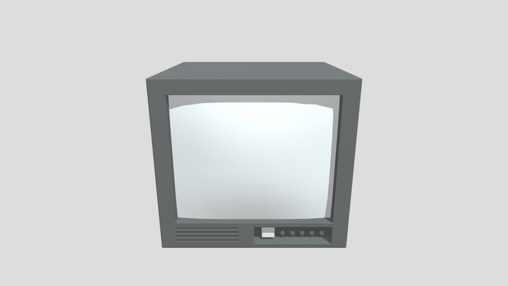 Old Style TV 3D Model