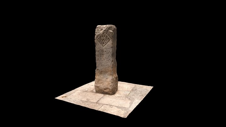 Fita de pedra de la Mitja Llegua de Girona 3D Model
