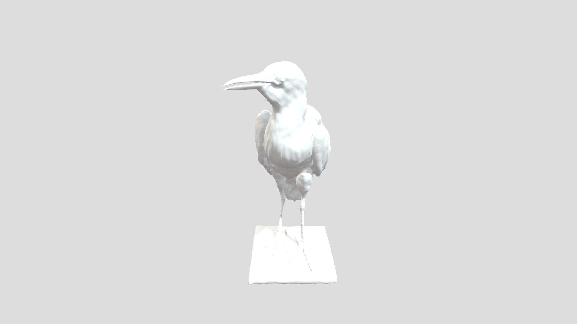 High Poly Gray Bird - 3D model by hmhawkins [9f2741d] - Sketchfab