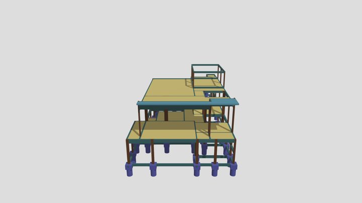 3D Residência RAP - Arara Vermelha 3D Model