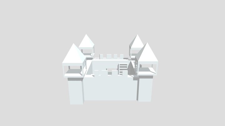Castle with clip-on Towers 3D Model
