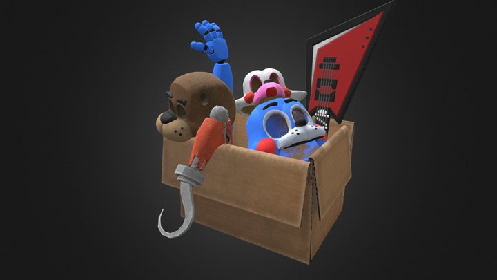 fnaf 3 vr old box help wanted 3D Model