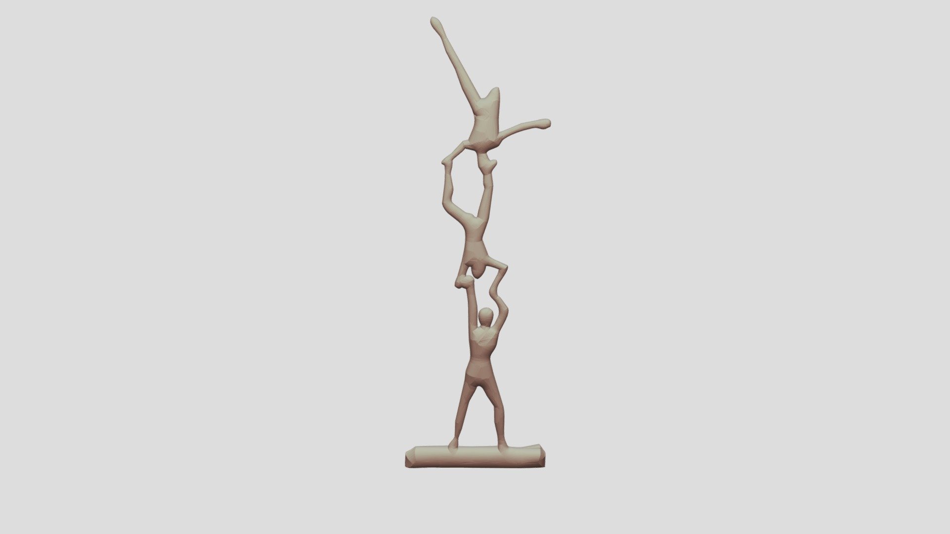 Three Acrobats SCULPTURE - 3D model by EMTarchitect [9f29dae] - Sketchfab