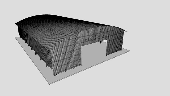 Galpão Metalurgica Leão 3D Model