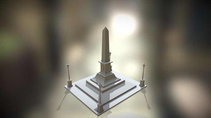 Obelisco Praça Sete 3D Model