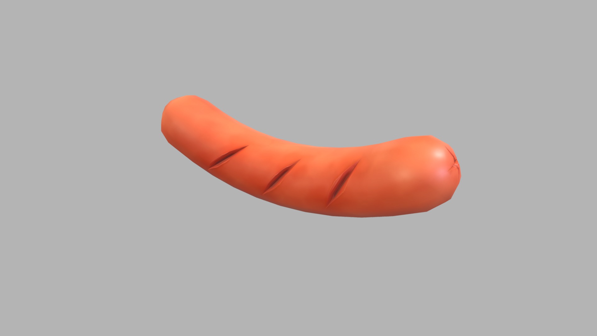 3D model Sausage - This is a 3D model of the Sausage. The 3D model is about shape.