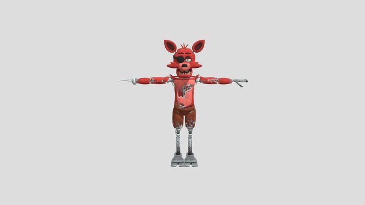 Foxy The Pirate Fox / FNaF AR: Special Delivery 3D Model