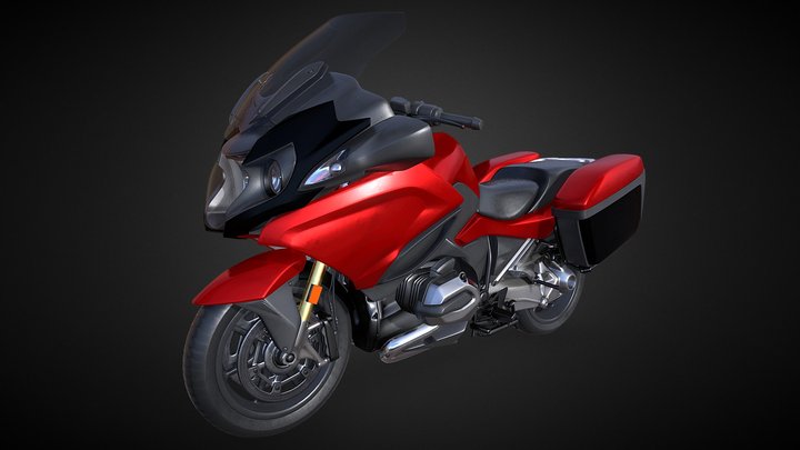 Sport touring motorcycle HighPoly 3DModel 3D Model