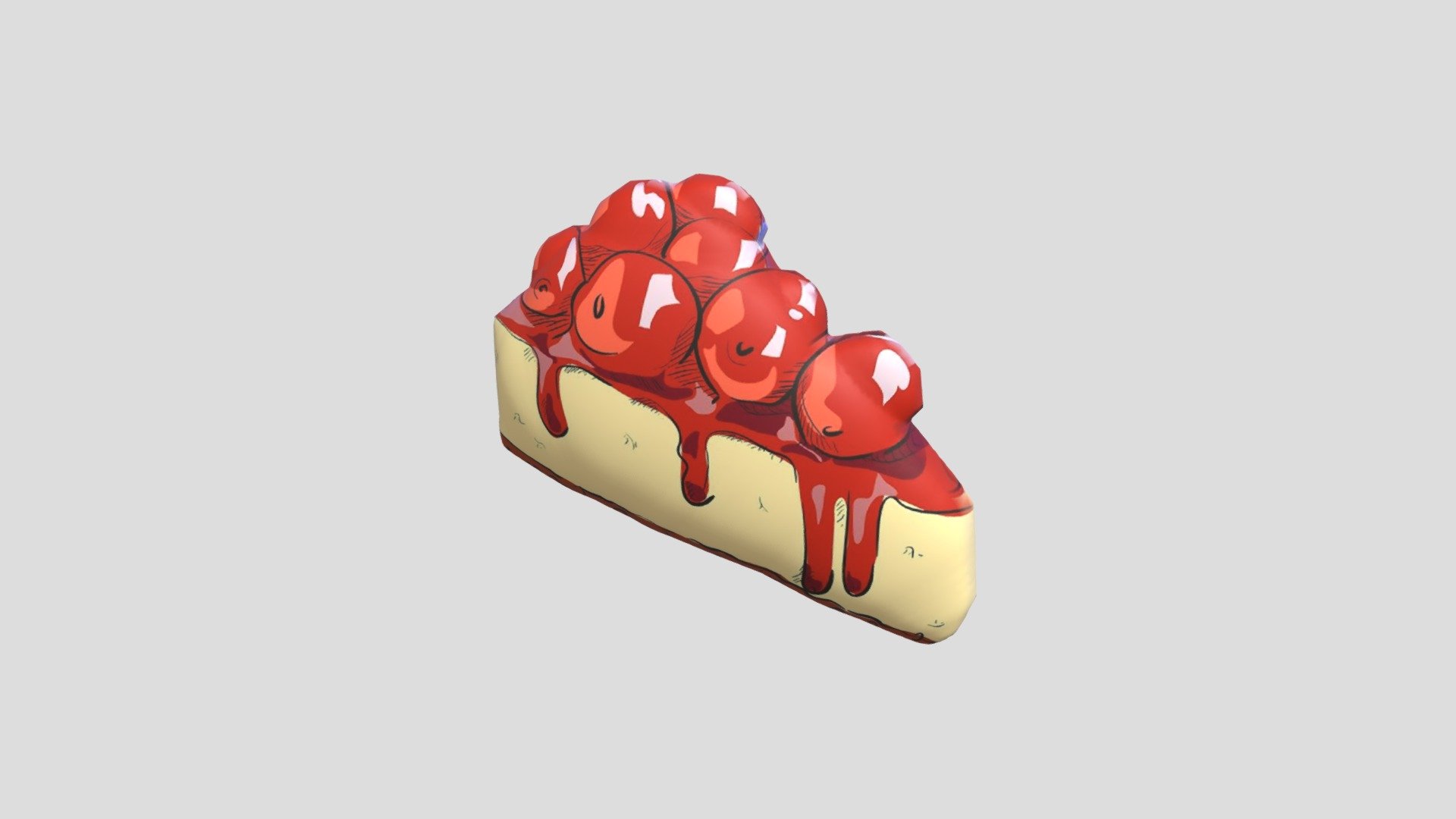 Cake 3d Model By Graceevelin 9f2db84 Sketchfab 1480