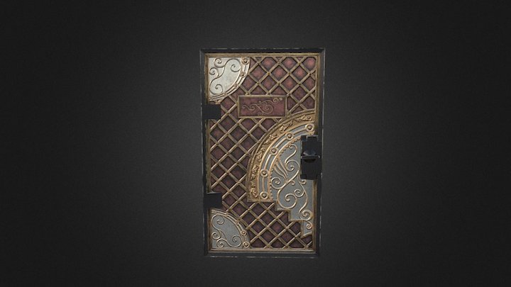 Steampunk Door 3D Model