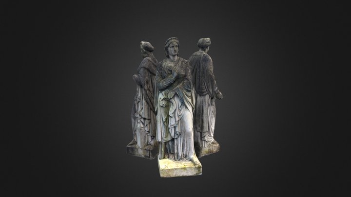 Kings Inn Statues (Dublin) 3D Model