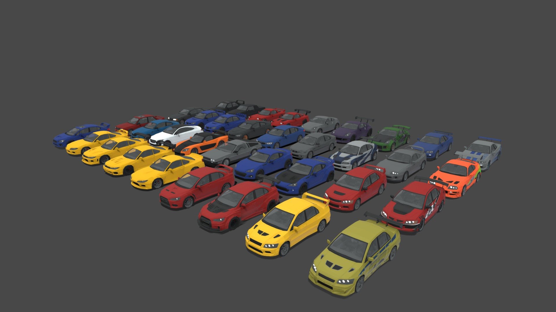 LOW POLY 22 SEDAN PACK - Buy Royalty Free 3D model by Phazan Product ...