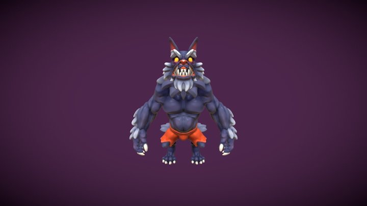 Wolf Man 3D Model