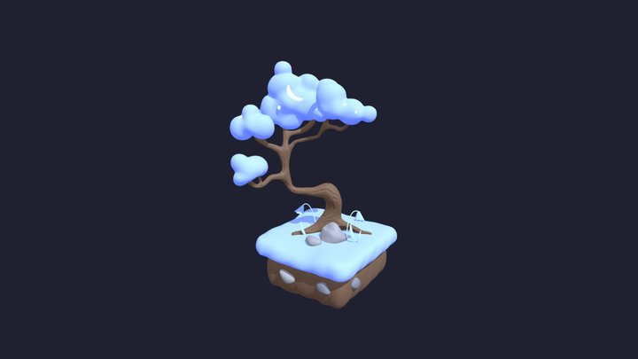 Stylized Tree Sculpt 3D Model