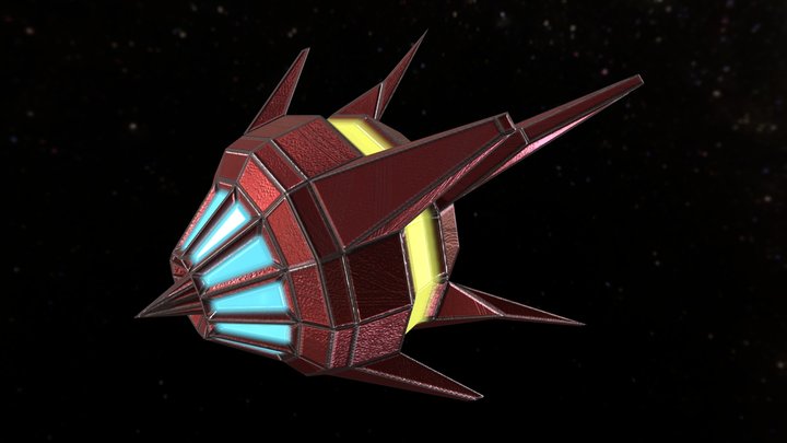 Arcade SpaceShip 05 3D Model