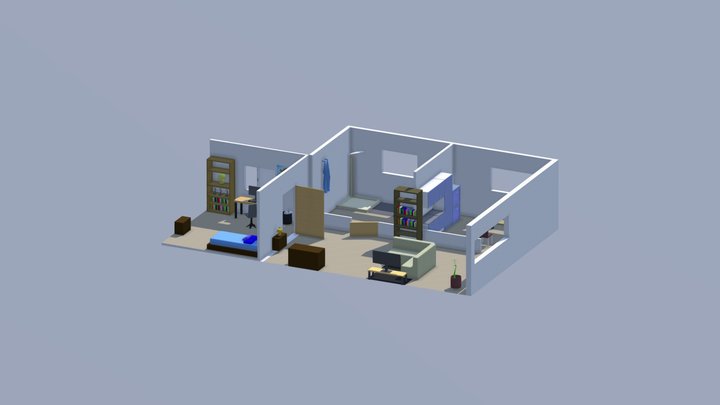 Low Poly House 3D Model