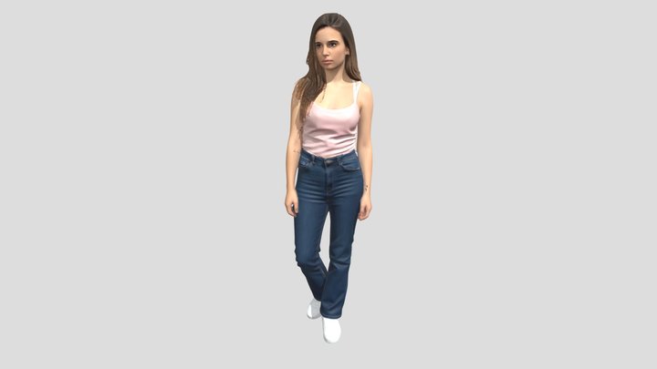 Casual Denim Portrait – Modelo 3D gratuito STL