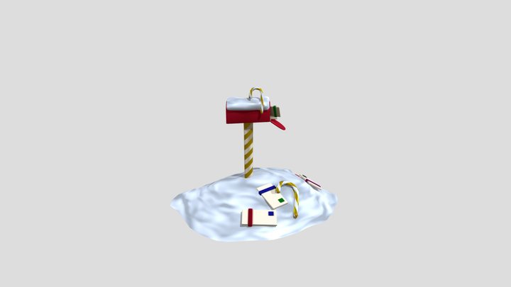 VHD Winter-Season Mailbox 2024 Edition 3D Model
