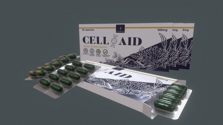 CELL AID CAPSULE - Presentation Mode 3D Model
