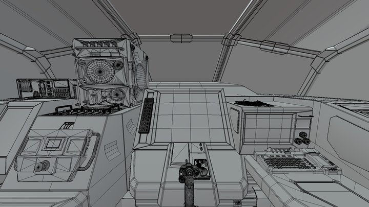 "Abandoned Skies" (2023) Cockpit 3D Model