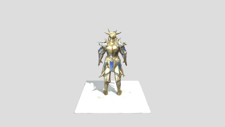 Golden Warrior 3D Model