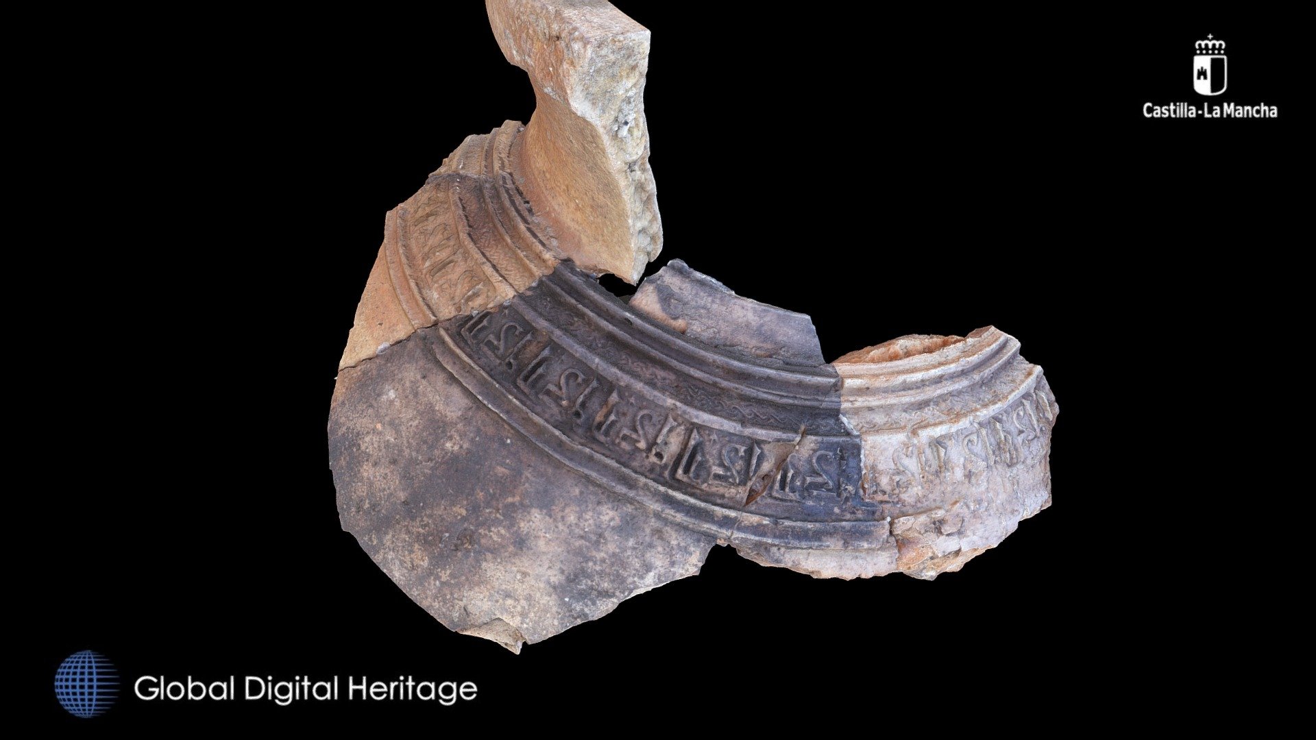 Stamped jar fragment, Calatrava la Vieja, Esp.