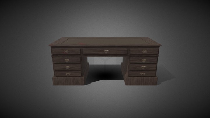 Old Desk 3D Model