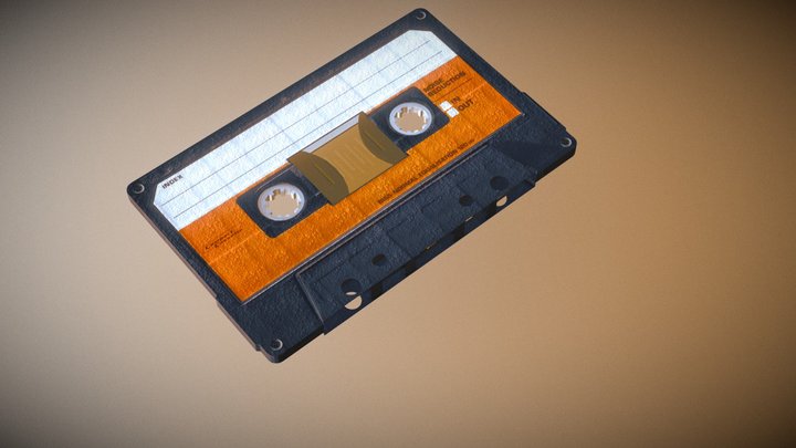 Cassette Tape 3D Model