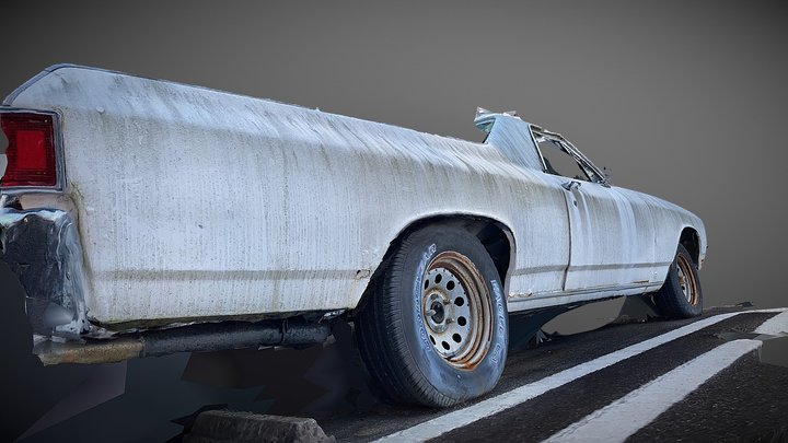 1970 El Camino  Right-Side 3D Model