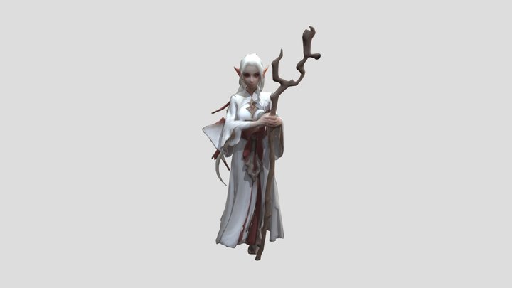 Blood Elf mage 3D Model