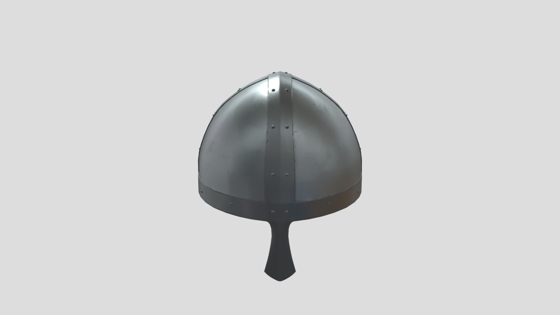 3D model Viking Helmet B - This is a 3D model of the Viking Helmet B. The 3D model is about a black computer mouse.