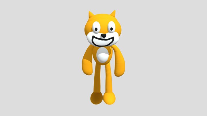 Scratch Cat paint3d model 3D Model