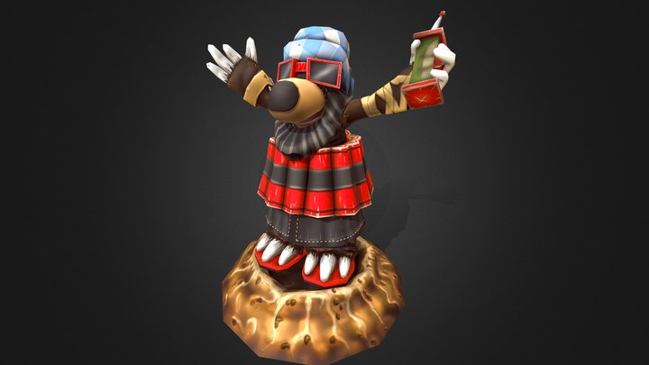 Kamikaze Mole 3D Model