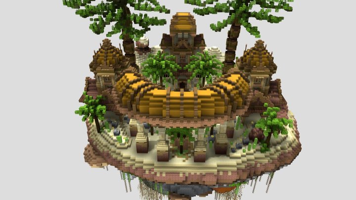 Desert medieval 200x200 3D Model
