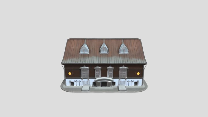 Historic wooden house 3D Model