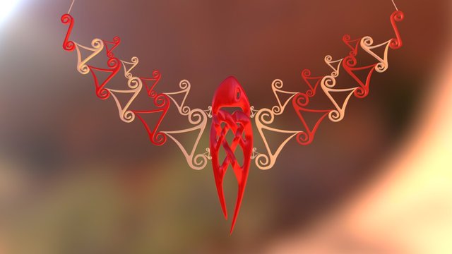 Necklace-celticfish-yonstermonster2 3D Model