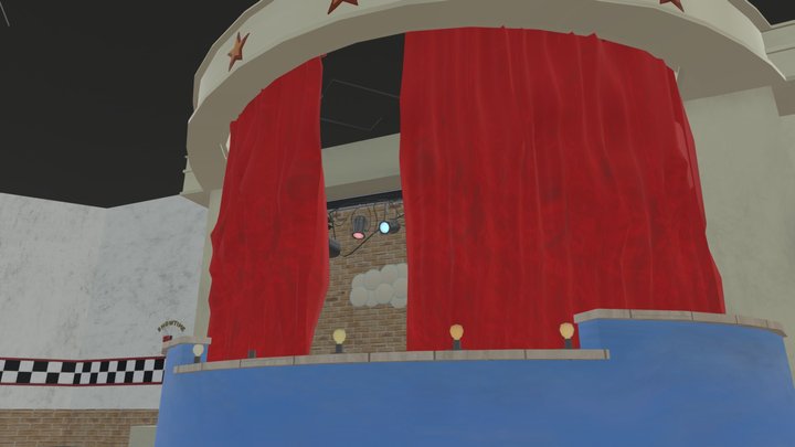 Fnaf Movie stage by @RenatoA36546082 on twitter 3D Model